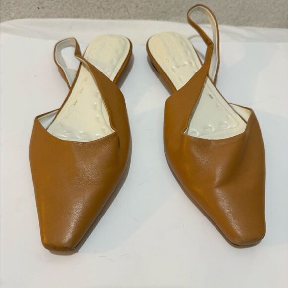 Sarto Leather Flats 9.5 M soft leather tan - Picture 1 of 15